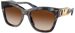 Gafas de Sol - Michael Kors - MK2182U EMPIRE SQUARE - 395213  SHINY BLUE TORTOISE // BROWN GRADIENT