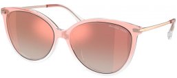 Lunettes de soleil - Michael Kors - MK2184U DUPONT - 32556F  PINK TO CLEAR // ROSE GOLD GRADIENT