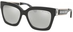 Sunglasses - Michael Kors - MK2102 BERKSHIRES - 36666G BLACK SPORT LAMINATE // LIGHT SILVER MIRROR