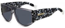 Gafas de Sol - Missoni - MIS 0165/S - UHX (IR) GREY MARBLE BLACK // GREY BLUE