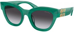 Lunettes de soleil - Miu Miu - SMU 01YS - 15H09S  GREEN // GREY GRADIENT