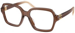 Monturas - Miu Miu - VMU 03YV - 23H1O1  TRANSPARENT BROWN