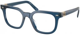 Monturas - Miu Miu - VMU 06XV - 08Q1O1  TRANSPARENT BLUE