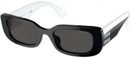 Sunglasses - Miu Miu - SMU 08YS - 1AB5S0  BLACK // DARK GREY