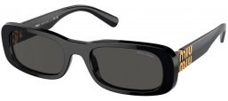 Sunglasses - Miu Miu - SMU 08ZS - 1AB5S0  BLACK // DARK GREY
