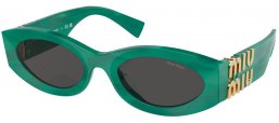 Gafas de Sol - Miu Miu - SMU 11WS - 15H5S0  GREEN // DARK GREY