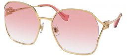 Gafas de Sol - Miu Miu - SMU 52WS - 5AK06S GOLD // LIGHT BROWN GRADIENT DARK VIOLET