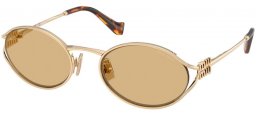 Gafas de Sol - Miu Miu - SMU 52YS - ZVN10R  PALE GOLD // YELLOW