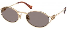 Gafas de Sol - Miu Miu - SMU 52YS - ZVN80Q  PALE GOLD // DARK GREY