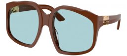 Gafas de Sol - Miu Miu - SMU A07S - 24D20R  CHOCOLATE // LIGHT BLUE