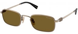 Sunglasses - Miu Miu - SMU A53S - 26C09Z  OLD GOLD // DARK BROWN