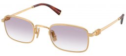 Sunglasses - Miu Miu - SMU A53S - 5AK04O  GOLD // DARK GREY GRADIENT CLEAR