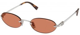 Gafas de Sol - Miu Miu - SMU A54S - 1BC90Q  SILVER // BROWN