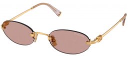 Gafas de Sol - Miu Miu - SMU A54S - 5AK20I  GOLD // BROWN LIGHT PURPLE
