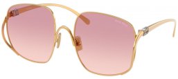 Gafas de Sol - Miu Miu - SMU A57S - 5AK40S  GOLD // BROWN GRADIENT DARK VIOLET