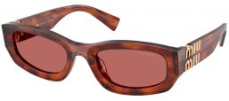 Gafas de Sol - Miu Miu - SMU B04S - 26E80B  STRIPED TOBACCO // DARK VIOLET