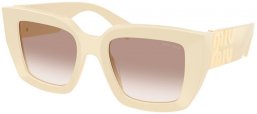 Gafas de Sol - Miu Miu - SMU B05S - 21D90L  IVORY // BROWN GRADIENT TRANSPARENT