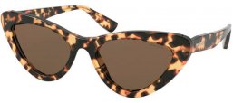 Gafas de Sol - Miu Miu - SMU 01VS CORE COLLECTION - 7S08C1 LIGHT HAVANA // BROWN