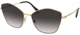 Lunettes de soleil - Miu Miu - SMU 60VS CORE COLLECTION - 7OE5D1 ANTIQUE GOLD // GREY GRADIENT