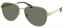 Gafas de Sol - Michael Kors - MK1160 BIARRITZ - 10143H  SHINY LIGHT GOLD // GREEN