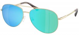 Gafas de Sol - Michael Kors - MK1172 PERLEDO - 101425  LIGHT GOLD // GREEN MIRROR BLUE POLARIZED