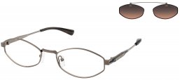 Monturas - Michael Kors - MK1175 PALO ALTO - 19070L  MATTE HUSK // CLEAR + CLIP ON BROWN GRADIENT