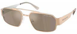 Gafas de Sol - Michael Kors - MK1182 CAPE TOWN - 10145A  MATTE GOLD // BROWN MIRROR SILVER