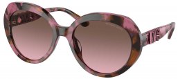 Gafas de Sol - Michael Kors - MK2214U SAN LUCAS - 39989T  PLUM PRINT TORTOISE // CORDOVAN GRADIENT
