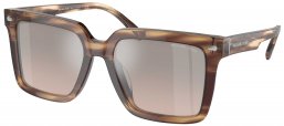 Gafas de Sol - Michael Kors - MK2217U ABRUZZO - 39776I  BROWN HORN // BROWN MIRROR BLACK