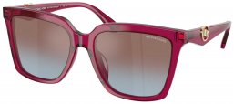 Gafas de Sol - Michael Kors - MK2256U MENAGGIO - 4032H7  TRANSPARENT PLUM // PURPLE GRADIENT BLUE MIRROR