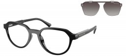Monturas - Michael Kors - MK2280U LANAI - 30058G  BLACK // CLEAR + CLIP ON GREY GRADIENT