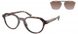 Monturas - Michael Kors - MK2280U LANAI - 300613  DARK HAVANA // CLEAR + CLIP ON SMOKY GRADIENT