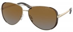 Gafas de Sol - Michael Kors - MK5004 CHELSEA - 1014T5 GOLD DARK CHOCOLATE BROWN // BROWN GRADIENT POLARIZED