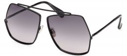 Gafas de Sol - MaxMara - MM0006 ELSA - 01B  SHINY BLACK // SMOKE GRADIENT