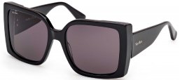 Gafas de Sol - MaxMara - MM0131 HINGE - 01A  SHINY BLACK // DARK GREY