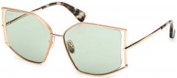 Gafas de Sol - MaxMara - MM0142 MENTON-4 - 32N  SHINY PALE GOLD // GREEN PHOTOCROMIC