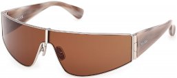 Gafas de Sol - MaxMara - MM0164 SPACE - 16E  SHINY PALLADIUM // BROWN