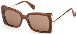 Gafas de Sol - MaxMara - MM0166 ROQUEBRUNE - 56E  BROWN TEXTURE // BROWN