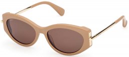 Gafas de Sol - MaxMara - MM0167 ROQUEBRUNE 1 - 46E  SHINY BEIGE // BROWN