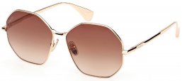 Gafas de Sol - MaxMara - MM0168 MILLER - 32F  SHINY PALE GOLD // BROWN GRADIENT