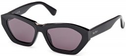 Gafas de Sol - MaxMara - MM0169 KATE - 01A  SHINY BLACK // GREY