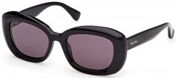 Gafas de Sol - MaxMara - MM0170 ELIZABETH 1 - 01A  SHINY BLACK // GREY