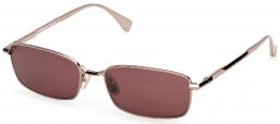 Gafas de Sol - MaxMara - MM0199 - 36S  SHINY BRONZE // BURGUNDY