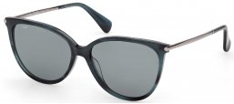 Gafas de Sol - MaxMara - MM0201 - 64N  STRIPED DARK GREEN // GREEN