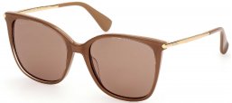 Gafas de Sol - MaxMara - MM0202 - 46E  SHINY LIGHT BROWN // BROWN