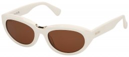 Gafas de Sol - MaxMara - MM0203 - 25E  SHINY WHITE // BROWN