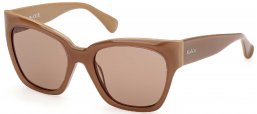 Gafas de Sol - MaxMara - MM0204 - 46E  SHINY LIGHT BROWN // BROWN