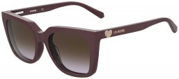 Gafas de Sol - Love Moschino - MOL055/CS - 0T7 (QR) PLUM // + CLIP ON BROWN GRADIENT VIOLET