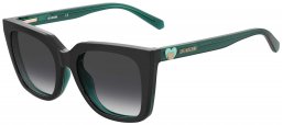 Gafas de Sol - Love Moschino - MOL055/CS - ETJ (9O) BLACK TEAL // +CLIP ON DARK GREY GRADIENT