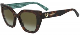 Gafas de Sol - Love Moschino - MOL098/S - 2VM (BC) HAVANA PATTERNED // BROWN GRADIENT GREEN